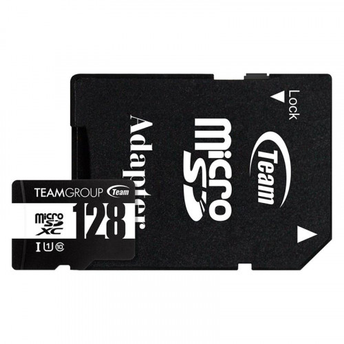 Карта пам`ятi MicroSDHC 128GB UHS-I Class 10 Team Black + SD-adapter (TUSDX128GCL10U03)