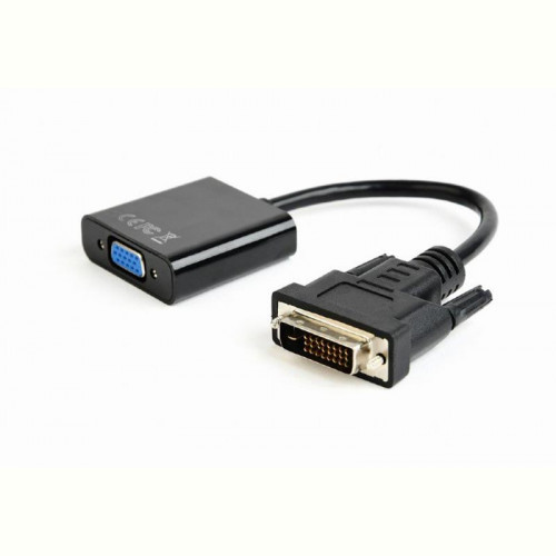 Адаптер Cablexpert (AB-DVID-VGAF-01) DVI-D-VGA, 0.2 м, чорний (блістер)