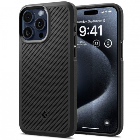 Чохол-накладка Spigen Core Armor для Apple iPhone 15 Pro Matte Black (ACS06466)