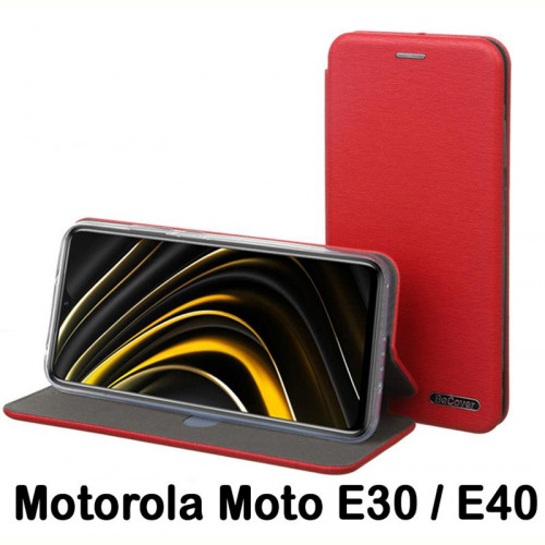 Чохол-книжка BeCover Exclusive для Motorola Moto E30/E40 Burgundy Red (707906)