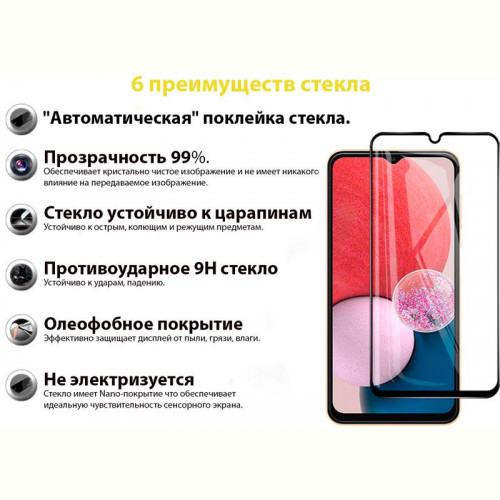 Захисне скло BeCover для Samsung Galaxy A13 SM-A135 Black (707320)