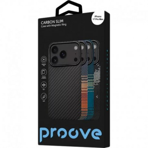 Чохол Proove Carbon Slim MagSafe для iPhone 17 Pro Glowrise (PCCSIP17P052)