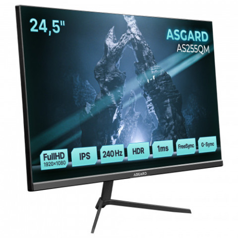 Монітор ASGARD Gaming 24.5" AS255QM IPS Black 240Hz