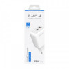 Зарядний пристрій AccLab AL-TC220 (1xUSB, 1xType-C) White (1283126556494)