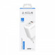 Зарядний пристрій AccLab AL-TC220 (1xUSB, 1xType-C) White (1283126556494)
