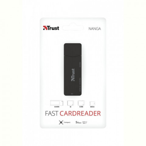 Кардрідер Trust Nanga USB 3.1 Black (21935)