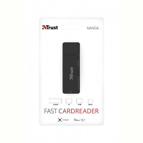 Кардрідер Trust Nanga USB 3.1 Black (21935)