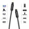 Кабель оптоволоконный Vention Optical Toslink, 1.5 m, Black (BAEBG)