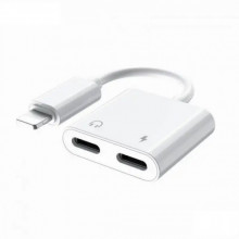 Адаптер Remax RL-LA07i Concise 2-in-1 Lightning(M) to Dual Lightning(F) White (6972174150529)