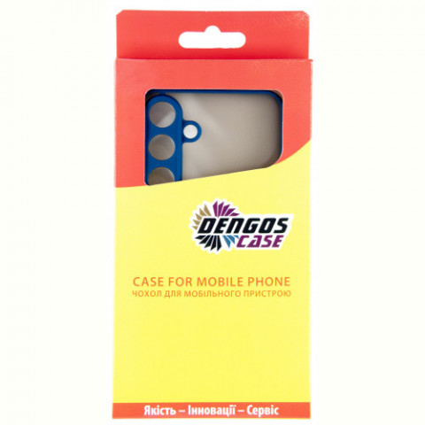 Чохол-накладка Dengos Matt для Samsung Galaxy S25 Plus SM-S936 Blue (DG-KM-143) + захисне скло
