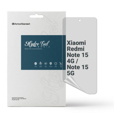 Гідрогелева плівка ArmorStandart Matte для Xiaomi Redmi Note 15 4G / Note 15 5G (ARM89628)
