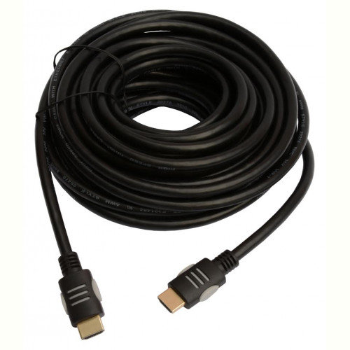Кабель Tecro HD 20-00 HDMI(M)-HDMI(M) v.1.4, 20м Black