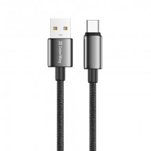Кабель ColorWay USB - USB Type-C (M/M), zinc alloy braided, 3А, 2 м, Black (CW-CBUC099-BK)