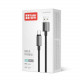 Кабель ColorWay USB - USB Type-C (M/M), zinc alloy braided, 3А, 2 м, Black (CW-CBUC099-BK)