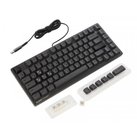 Механічна клавіатура Bloody MS76 (Iron Grey), USB, колір темно-сірий