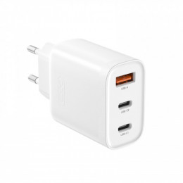 Мережевий зарядний пристрій XO L117 (2USB-С, 1USB, 3А) PD, QC 3.0 White (L117.white)