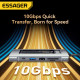 USB-хаб Essager 8 in 1 USB-C Hub with 10Gbps M.2 NVMe SSD Enclosure (EHB08-QK0G-Z)