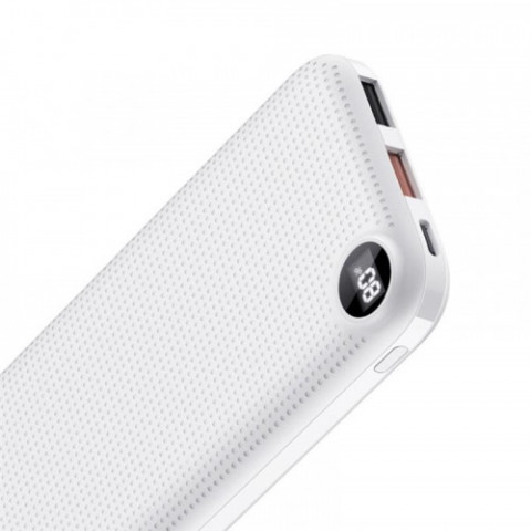 Універсальна мобільна батарея ColorWay Slim, LCD 10000mAh White (CW-PB100LPH2WT-D)