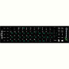 Наліпка на клавіатуру Grand-X 68 keys Green, Latin Ukr white (GXDGUA)