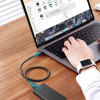 Кабель Ugreen US501 USB - USB-C, 0.8м, Black (30389)