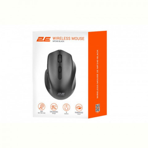 Миша бездротова 2E MF240 Silent WL Black (2E-MF240WB)