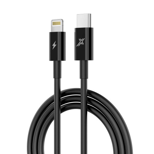 Кабель Grand-X Lightning - USB Type-C 20W, 1м, Black (CL-07B)