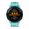 Смарт-годинник Garmin Forerunner 265 Black Bezel with Aqua Case and Aqua/Black Silicone Band (010-02810-52)