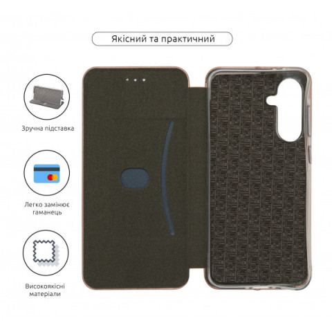 Чохол-книжка ArmorStandart G-Case для Samsung A36 5G Rose Gold (ARM83057)