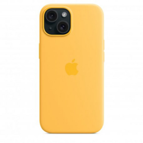 Чохол Apple iPhone 15 Silicone Case with MagSafe Sunshine (MWNA3)