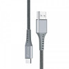 Кабель Grand-X USB-USB Type-C, 3A, 1.2м, Fast Сharge, Grey (FC-12G)