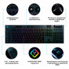 Клавiатура бездротова Logitech G915 Lightspeed Wireless RGB Mechanical Linear Black (920-008962)