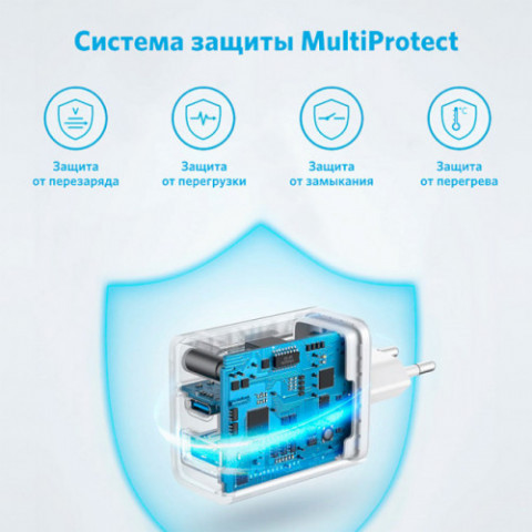 Мережевий зарядний пристрій Anker PowerPort 312 White, 20 W USB Type-C (A2348G21)