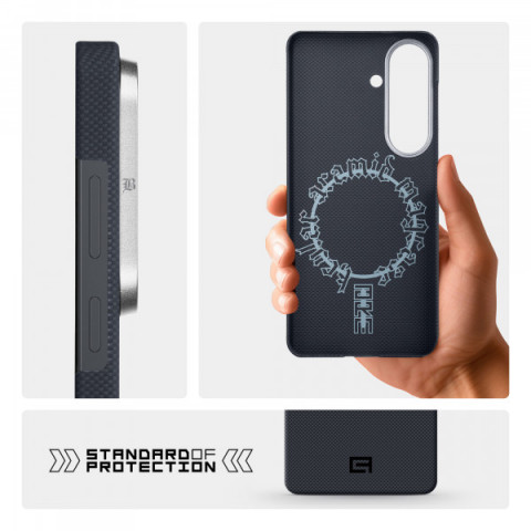 Чохол ArmorStandart BlackIcon Aramid Plain MagCase для Samsung S26 Black (ARM90164)