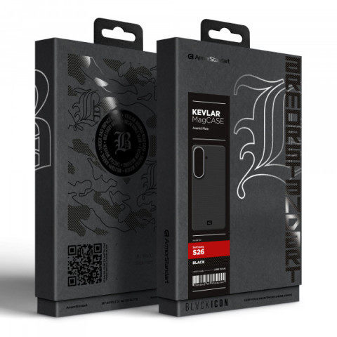 Чохол ArmorStandart BlackIcon Aramid Plain MagCase для Samsung S26 Black (ARM90164)