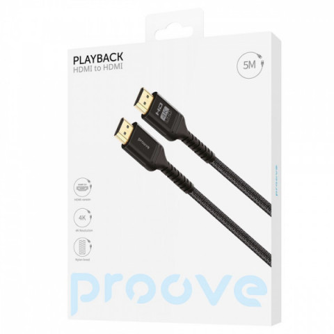 Кабель Proove PlayBack HDMI to HDMI 5м black Купити в Україні