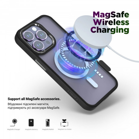 Чохол ArmorStandart Unit MagSafe для Apple iPhone 13 Black (ARM66936)