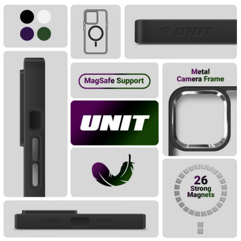 Чохол ArmorStandart Unit MagSafe для Apple iPhone 13 Black (ARM66936)