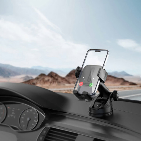 Автомобільний тримач Proove Crystal Clamp Suction Type Car Mount black Купити в Україні