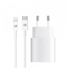 Зарядний пристрій ArmorStandart AR-TA800W USB-C 25W White + кабель USB-C to Lightning (ARM77719)