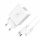 Зарядний пристрій SkyDolphin SC30T (2USB, 2.1A) White (SDMZP-000113) + кабель Type-C
