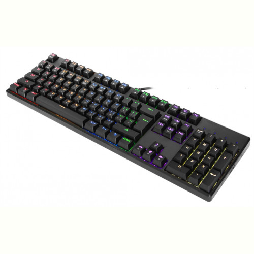 Клавіатура Motospeed CK107 Outemu Blue RGB Ukr Black (mtk96mb)