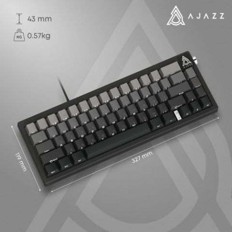 Клавіатура Ajazz AK650 Day Dream Switch Gradient Black USB-C (AK650-DD-BG)