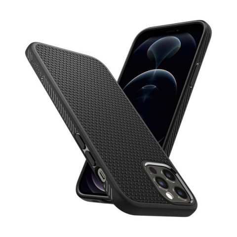 Чохол Spigen Liquid Air для iPhone 12 Pro/12 Matte Black (ACS01701)