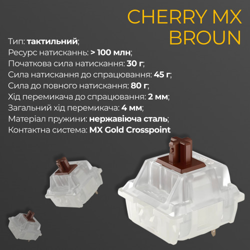 Клавіатура Ducky One 3 TKL Cherry MX Brown RGB UA USB White (DKON2187ST-BUAPXPWWWSC1)