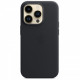 Чохол-накладка Apple Leather Case with MagSafe для Apple iPhone 14 Pro Midnight (MPPG3)