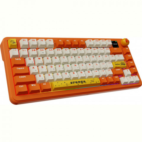 Клавіатура бездротова Ajazz AK820 MAX Avocado Switch Orange (AK820MAX-AS-OW)