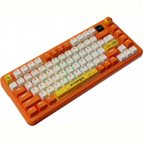 Клавіатура бездротова Ajazz AK820 MAX Avocado Switch Orange (AK820MAX-AS-OW)