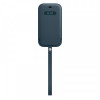 Чохол на руку Apple Leather Sleeve with MagSafe для Apple iPhone 12/12 Pro Baltic Blue (MHYD3)