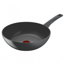 Сковорода ВОК Tefal Renewal, 28см, алюміній, бпкеліт, сірий