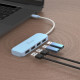 USB-хаб J5create 4 USB-A Cyan (JCH341EC-N)